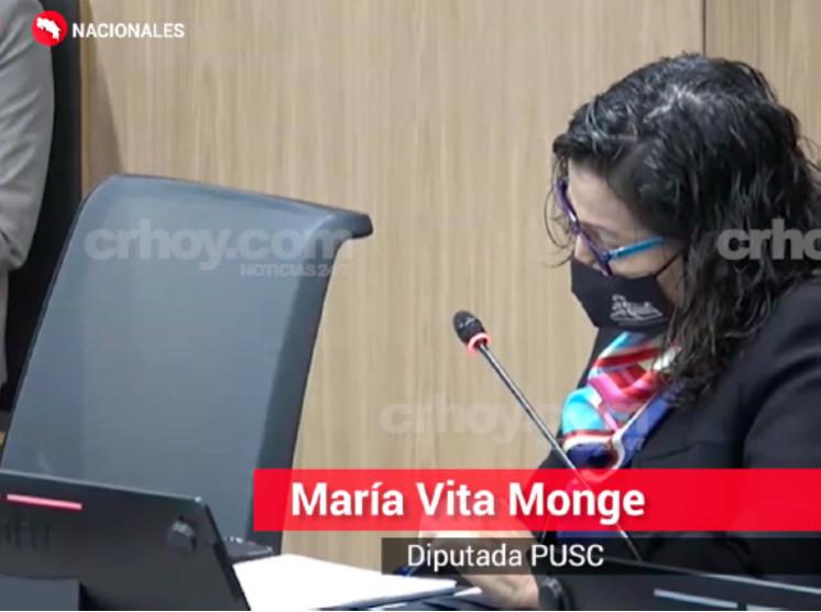 Diputada socialcristiana Mar&iacute;a Vita Monge