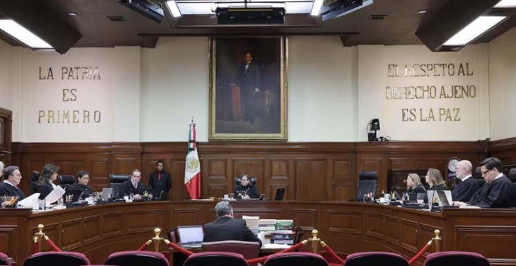 Sesi&oacute;n en el pleno de la Suprema Corte de Justicia de la Naci&oacute;n, el 14 de enero de 2025.