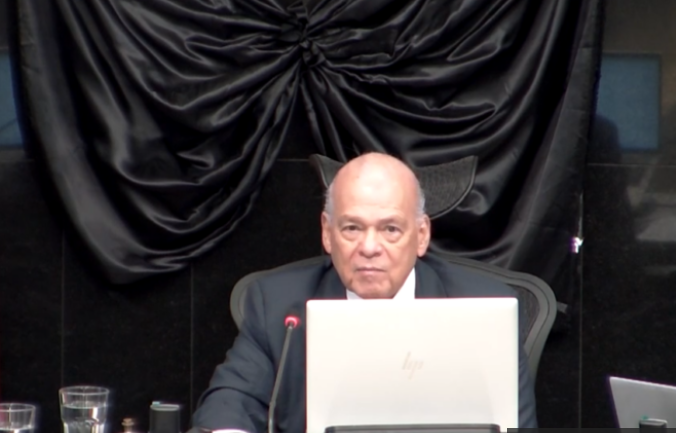 El presidente de la Corte, Orlando Aguirre, Costa Rica