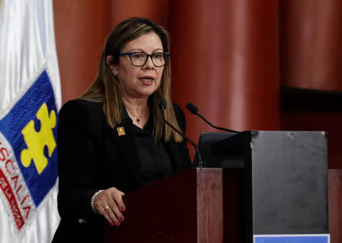 Luz Adriana Camargo durante la presentación del informe de investigación de delitos contra defensores de derechos humanos, este viernes en Bogotá.