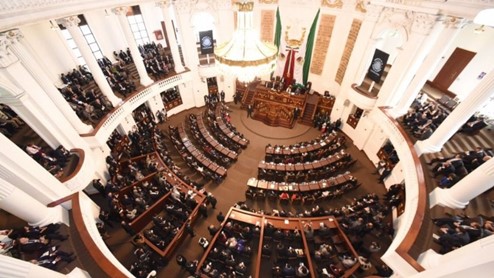 Foto interna del Congreso de la Ciudad de M&eacute;xico