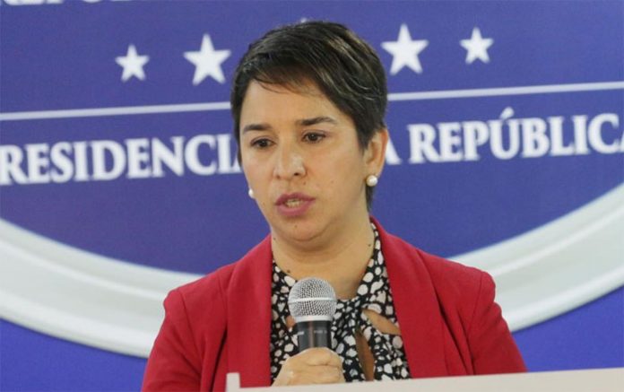 Ministra de Derechos Humanos, Karla Cueva.