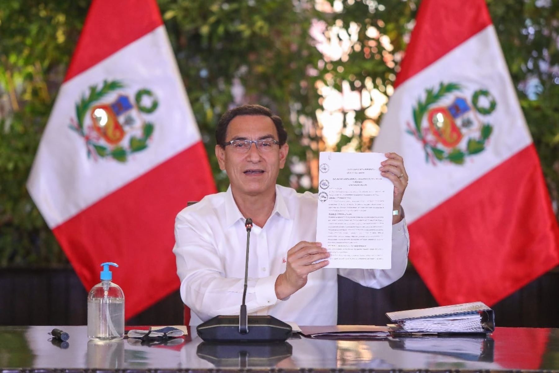 El presidente de la Rep&uacute;blica de Per&uacute; Mart&iacute;n Vizcarra