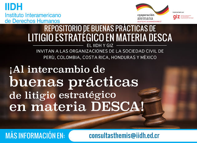 Invitación al Repositorio de Buenas Prácticas de Litigio Estratégico en Materia DESCA