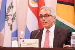 Sr. Diego García Sayan en la Relatoria de Independencia Judicial